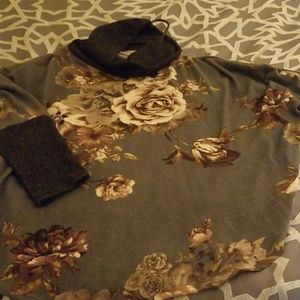 Gorgeous floral poncho